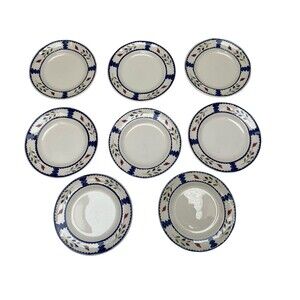 Set Of 8 Adams LANCASTER Ironstone Bread & Butter Plates Made in England EUC